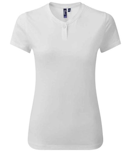 Premier Ladies Cotton Rich Comis T-Shirt - WHI - XL